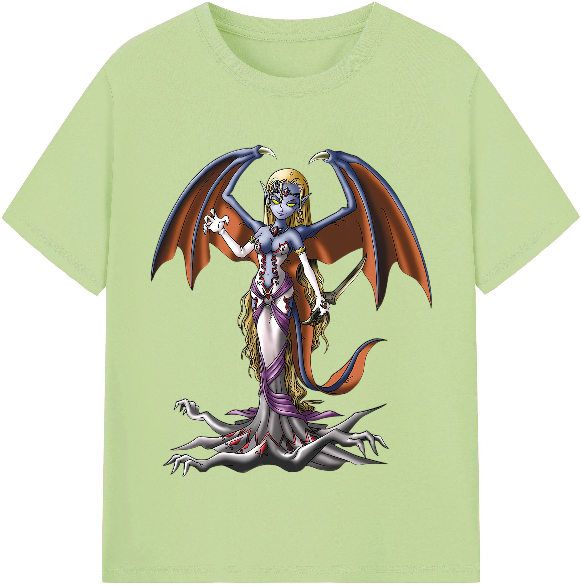 （画像用） ドラゴンクエスト Doragon Kuesuto Dragon Quest 綿100％半袖Tシャツ（フロントプリント）